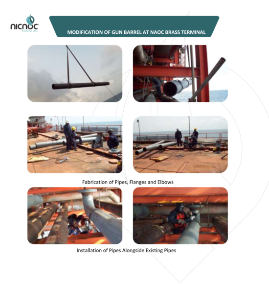 Modification of Gun Barrel at Naoc Brass Terminal