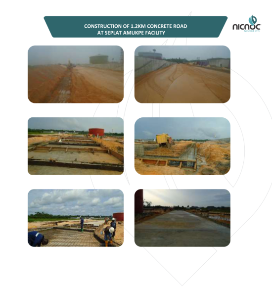 Construction of 1.2km Concrete Road
